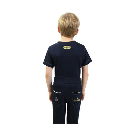 Be Brave T-Shirt by Little Knight Navy/Yellow 11-12 Years Polo Shirts & T Shirts Barnstaple Equestrian Supplies