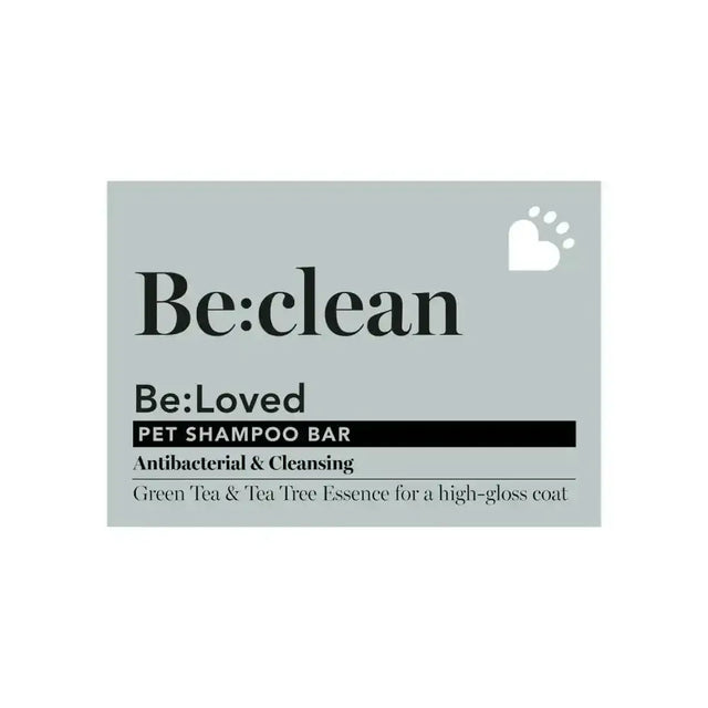 Be loved be clean pet shampoo bar with antibacterial and cleansing properties featuring green tea extract and tea tree essence