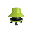 Bright lime green bec blenheim feeder outdoor made of recycled plastic with a wide shallow bowl and black base feet durable mid-sized feeder