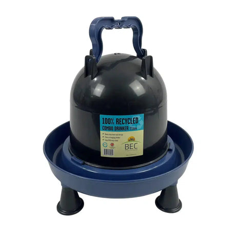 Bec Combo Drinker Recycled 7 LT Black/Blue Poultry Drinkers