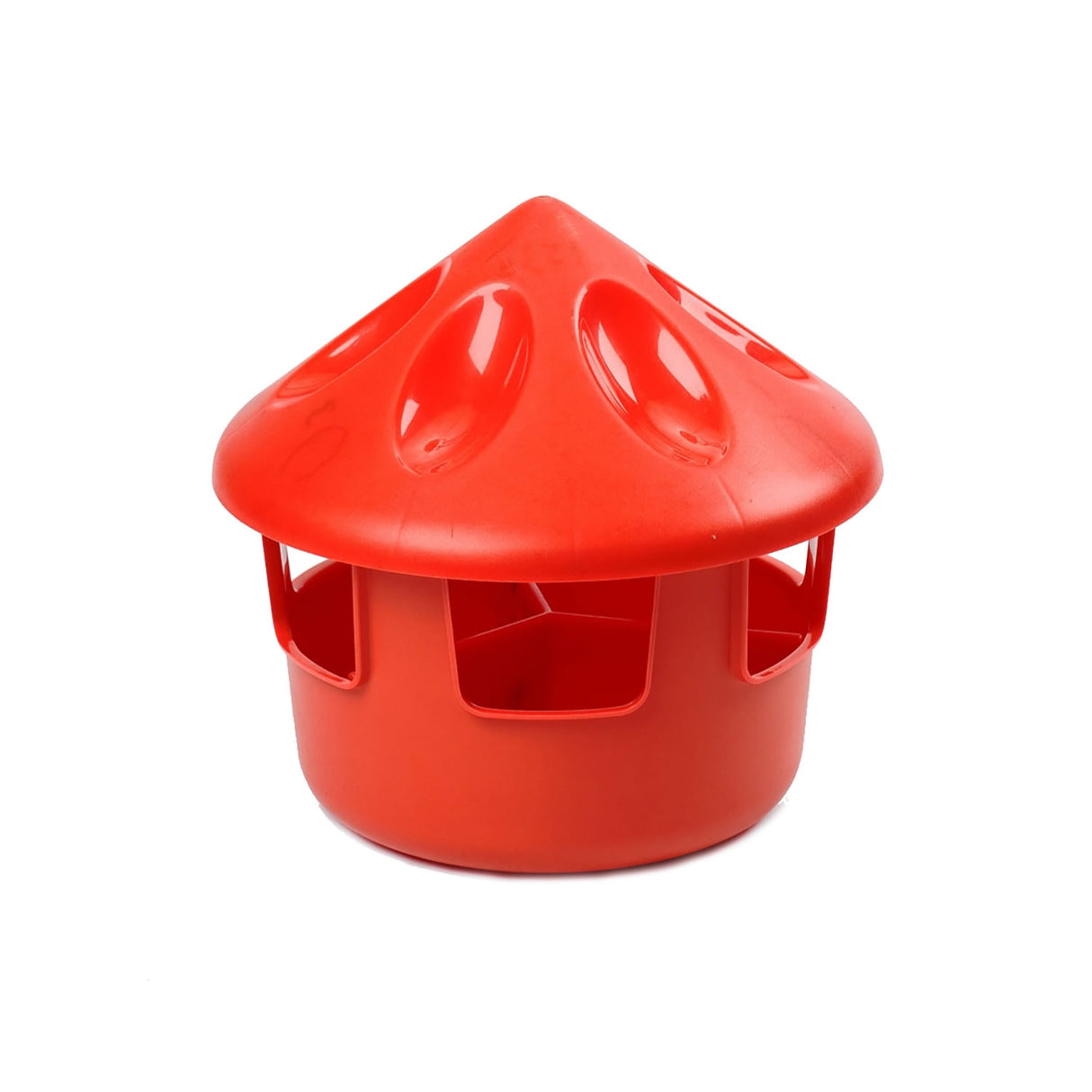 Bec Grit/Feeder Station Feeder C/W Divider 3 Kg Red Poultry Feeders