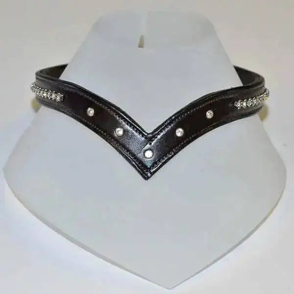 Becker Browbands Diamante V Havana Cob Bridle Accessories Barnstaple Equestrian Supplies