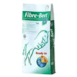 Green and white bag of bhf fibre beet alfalfa horse feed with stylized green horse outline for fiber and oat fibre supplemented nutrition