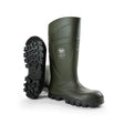 Olive green bekina boots steplitex with black textured soles durable rubber wellington boots steplitex solidgrip s5 safety