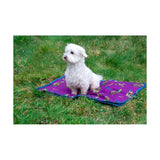 Benji & Flo Thelwell Collection Pony Friends Dog Bed Imperial Purple/Pacific Blue 80 X 100cm Dog Bed