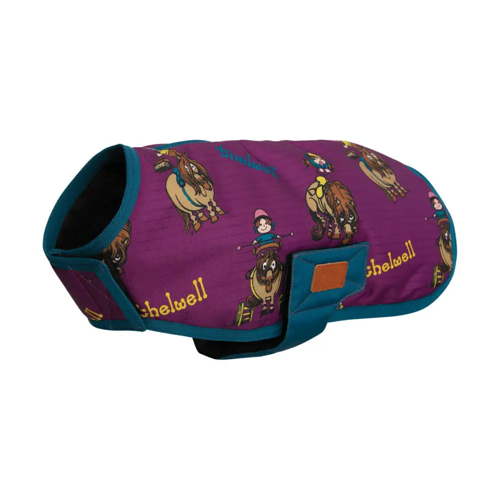 Benji & Flo Thelwell Collection Pony Friends Dog Coat Imperial Purple/Pacific Blue XXX Small Dog Coat Barnstaple Equestrian Supplies