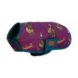 Benji & Flo Thelwell Collection Pony Friends Dog Coat Imperial Purple/Pacific Blue XXX Small Dog Coat Barnstaple Equestrian Supplies