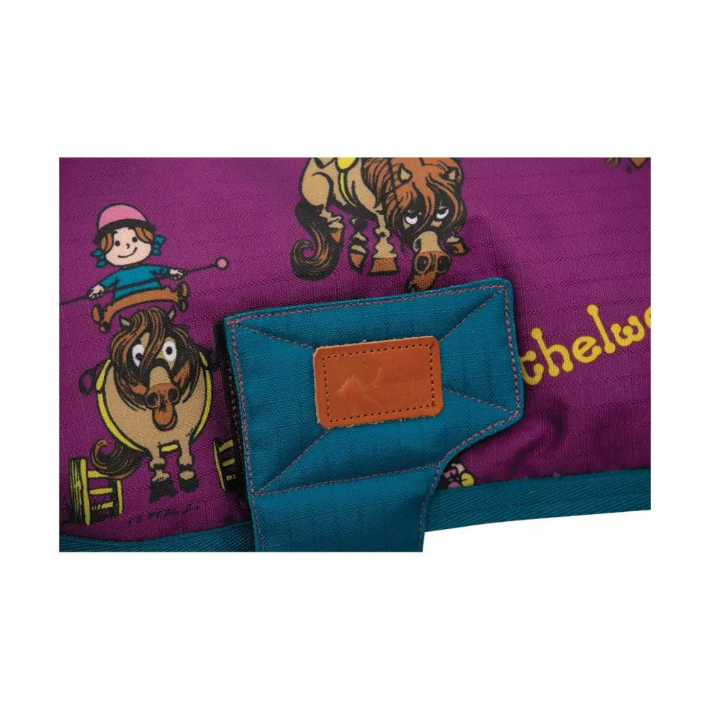 Benji & Flo Thelwell Collection Pony Friends Dog Coat Imperial Purple/Pacific Blue XXX Small Dog Coat Barnstaple Equestrian Supplies