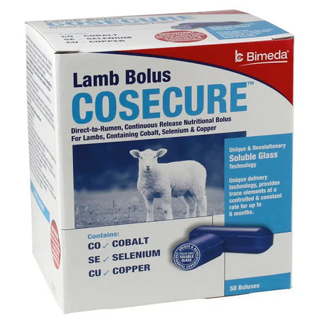 Bimeda Cosecure Lamb Bolus 50 PACK Barnstaple Equestrian Supplies