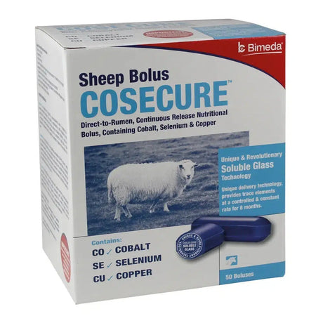 Bimeda Cosecure Sheep Bolus 50 PACK Barnstaple Equestrian Supplies