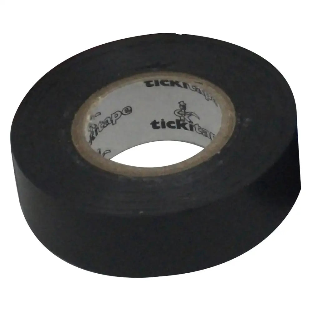 Black bitz bandage tape with tickitape branded core ideal for securing horse boots and leg wraps