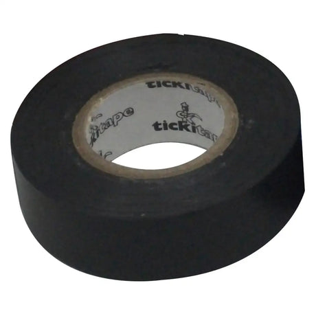 Black bitz bandage tape with tickitape branded core ideal for securing horse boots and leg wraps