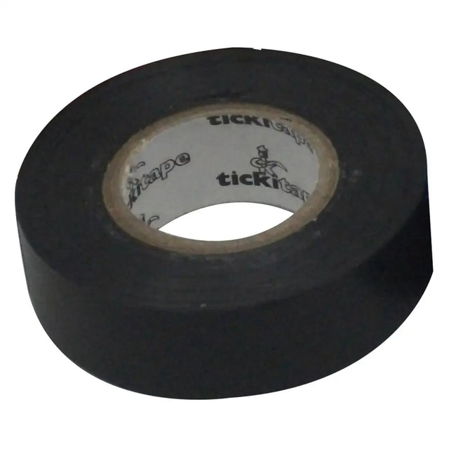 Black bitz bandage tape with tickitape branded core ideal for securing horse boots and leg wraps