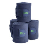 Bitz Bandages Fleece One Size Navy Leg Bandages Barnstaple Equestrian Supplies