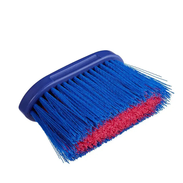 Bitz Budget Dandy Brush Long Bristle Bright Blue/Pink Barnstaple Equestrian Supplies