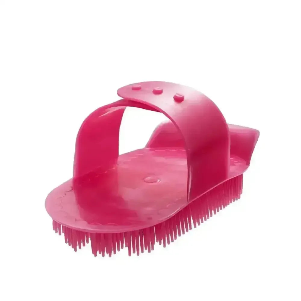 Bitz Curry Comb Plastic Medium Medium Pink Curry Combs