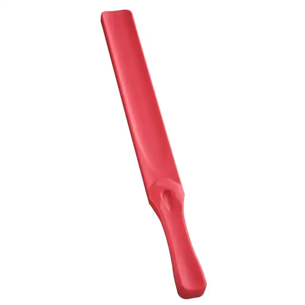 Red bitz feed stirrer with flat plastic blade and ergonomic handle ideal for brightly coloured feed stirring tasks
