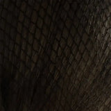 Dark brown textured bitz hairnets with repeating diamond pattern ideal for standard weight and heavyweight hairnets