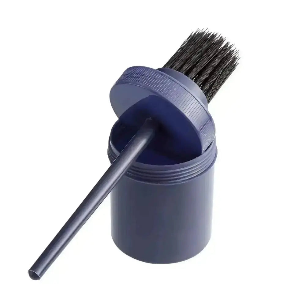 Bitz Hoof Oil Brush With Container Navy Hoof Brush Barnstaple Equestrian Supplies