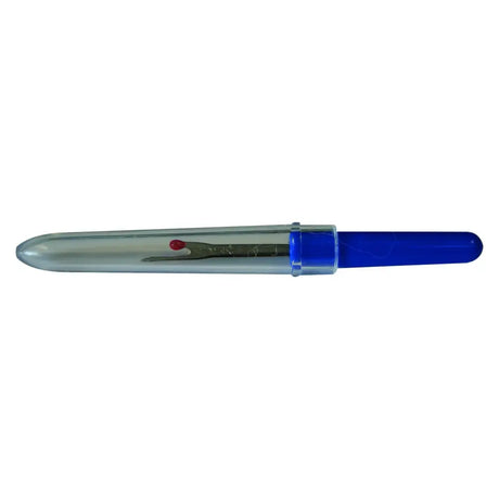 Blue plastic-handled bitz plait unpicker with red-tipped blade for easy unpick plaits and removing valuable mane