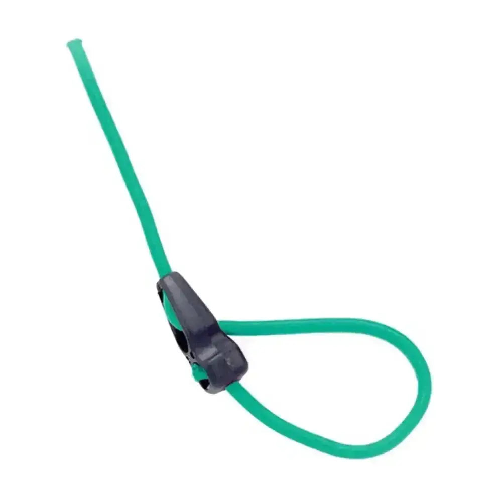 Green elastic strap with black plastic clip for bitz quick clip ingenious quick release tether solution
