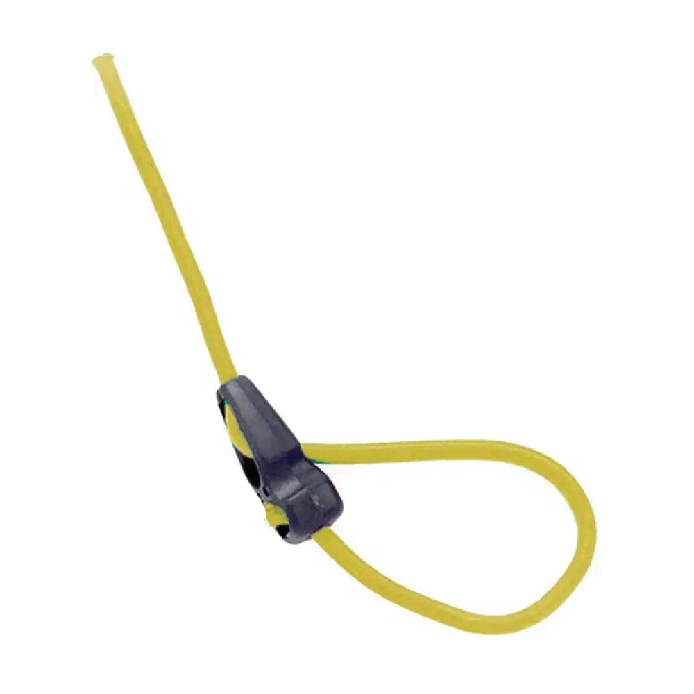 Yellow elastic cord with black plastic clip bitz quick clip ingeniously designed quick release tether