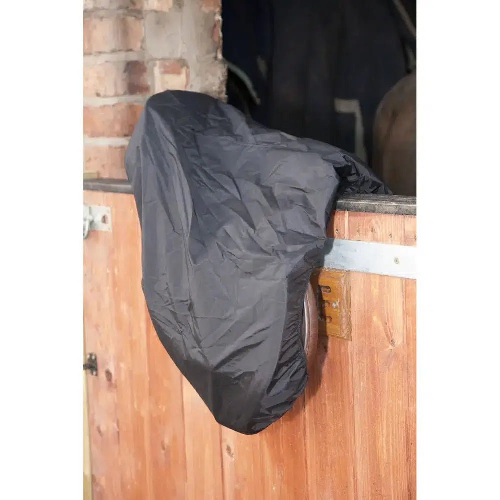 Bitz Saddle Cover Waterproof Black Barnstaple Equestrian Supplies