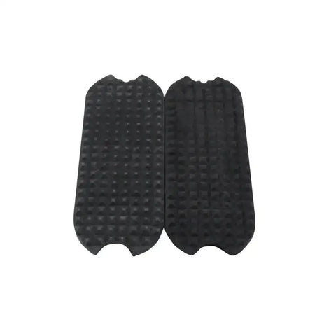Black rubber bitz stirrup treads with textured diamond pattern for fillis stirrup irons providing grip and durability