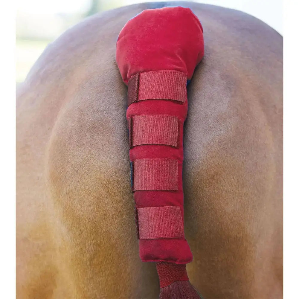 Bitz Tail Guard Padded With Velcro Red Tail Guard Barnstaple Equestrian Supplies