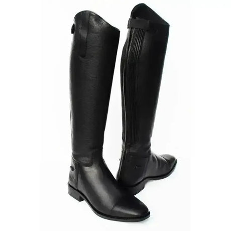 Black Leather Riding Boots Rhinegold Elite Seville 39 EU / 6 0 Long Riding Boots