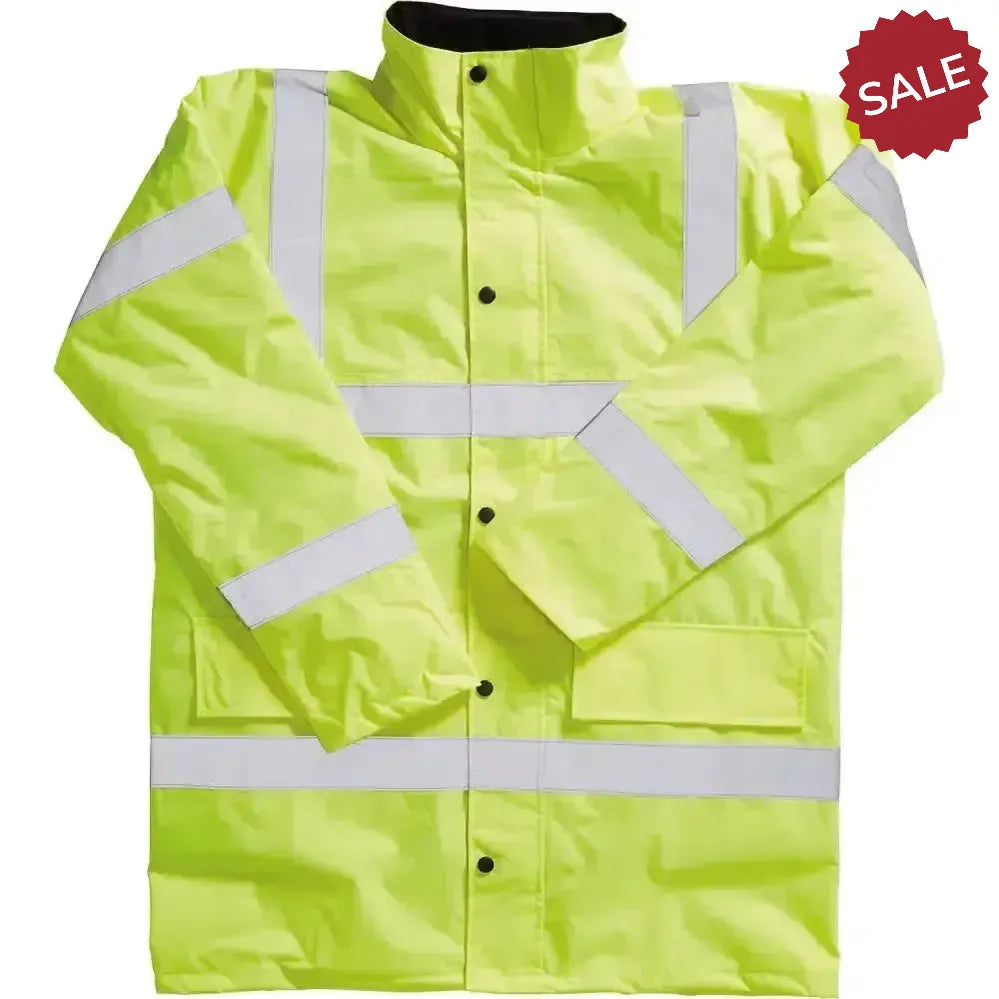 Blackrock Hi-Vis Coat Adult Large Yellow Workwear