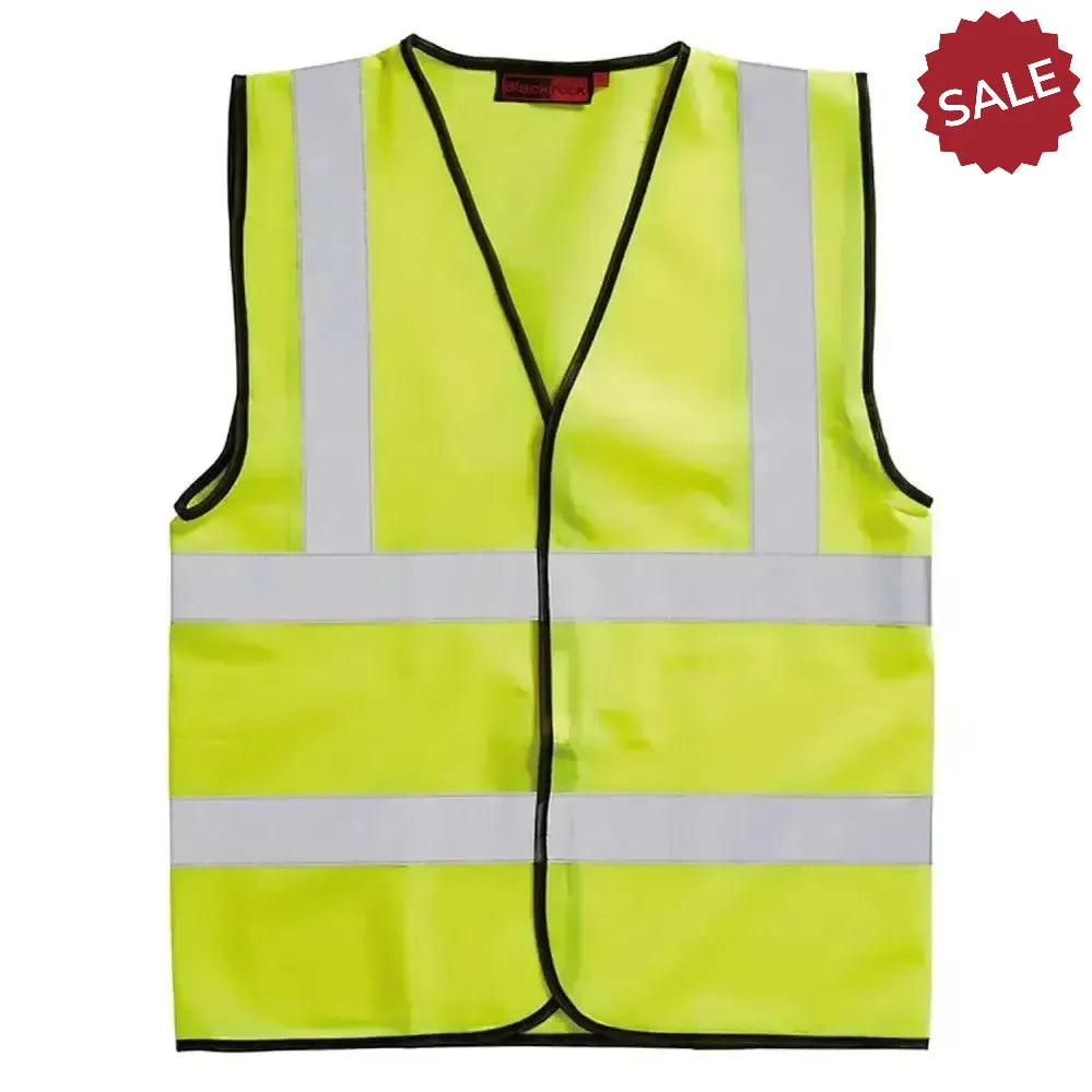 Blackrock Hi-Vis Waistcoat Sleeveless Adult Large Yellow Workwear