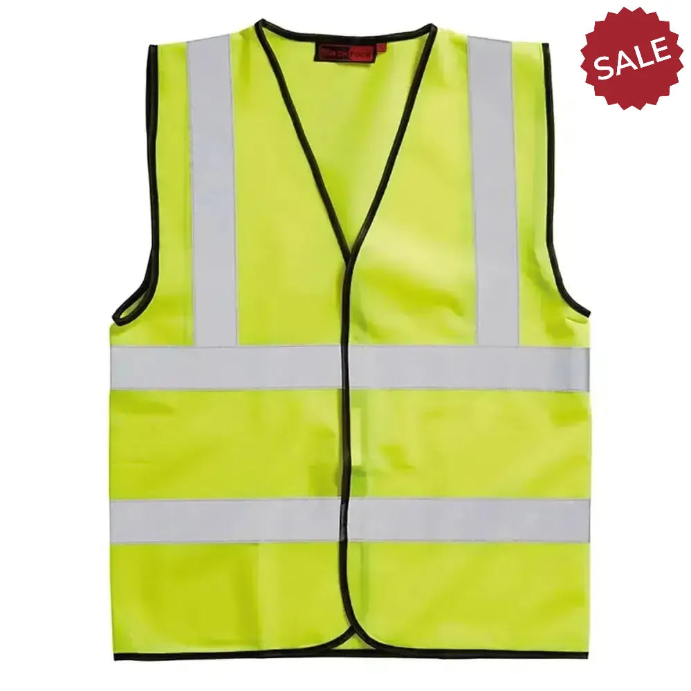 Blackrock Hi-Vis Waistcoat Sleeveless Adult Large Yellow Workwear