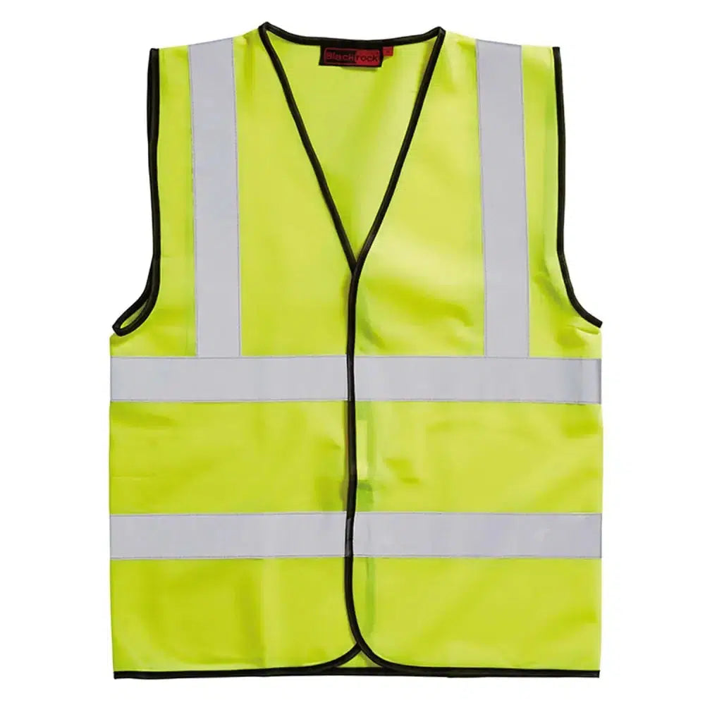 Blackrock Hi-Vis Waistcoat Sleeveless Adult Large Yellow Barnstaple Equestrian Supplies