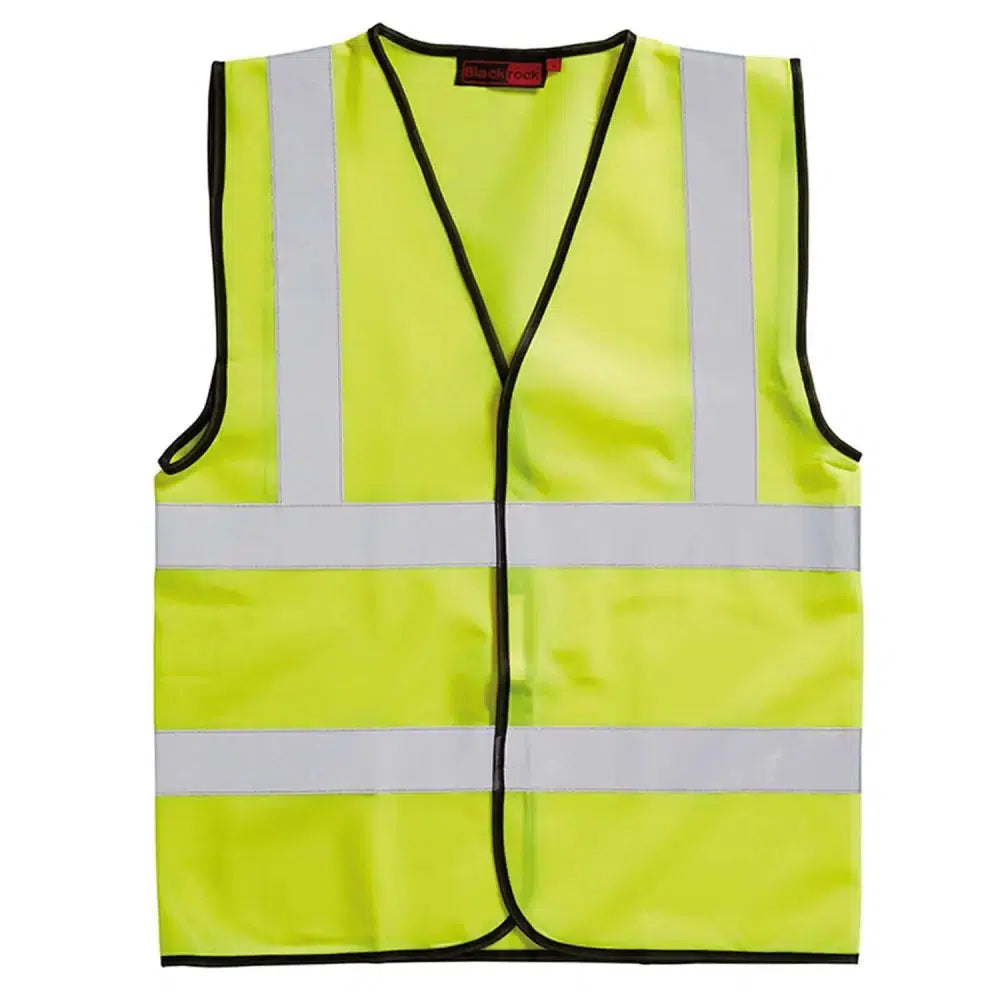 Blackrock Hi-Vis Waistcoat Sleeveless Adult Large Yellow Barnstaple Equestrian Supplies