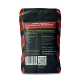 Black and red pouch with yellow trim featuring boom kitchen tennessee smokehouse meat rub for pulled pork or veggies