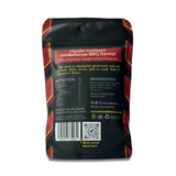 Black and red pouch with yellow trim featuring boom kitchen tennessee smokehouse meat rub for pulled pork or veggies
