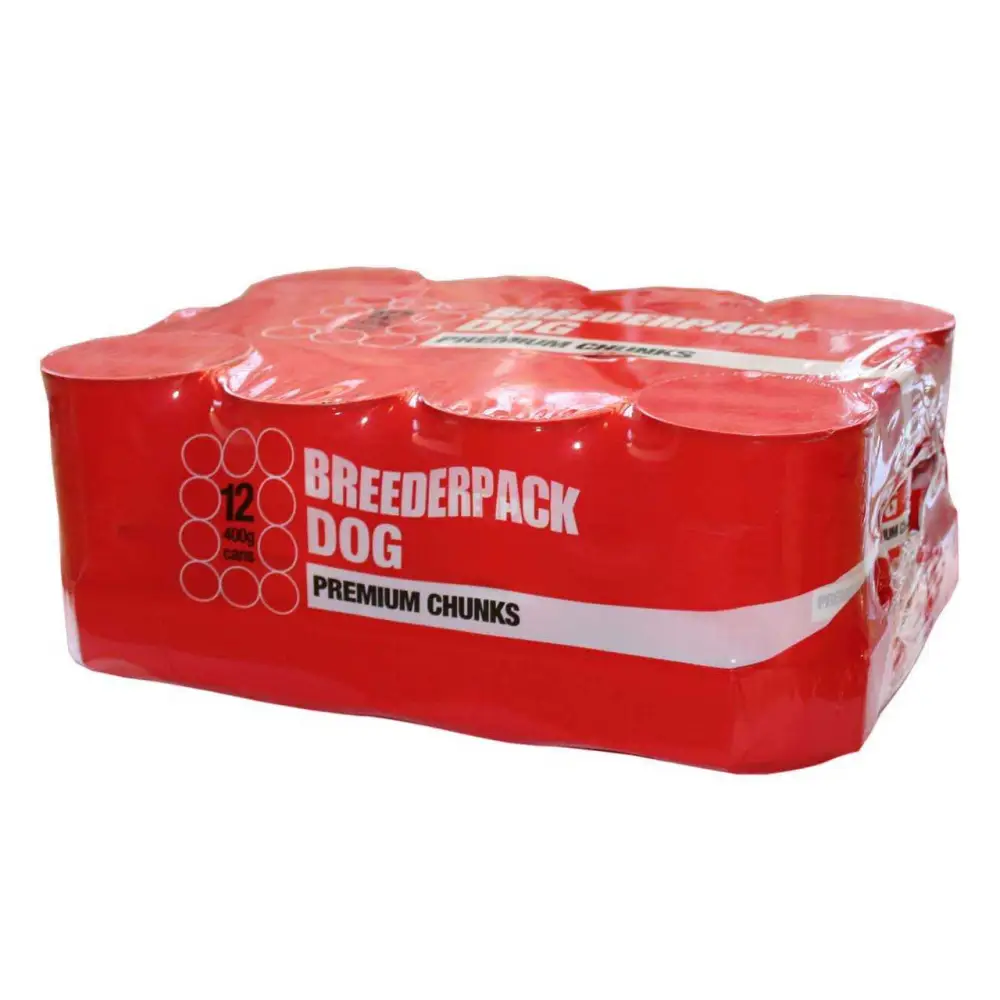 Breederpack Dog Premium Chunks 6x1200g (RED WRAP) - Dog Food