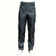 Black sleek durable breeze up childs waterproof trousers with matte finish and wick away lining making them fully waterproof