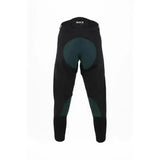 Back view of black breeze up exercise breeches with dark green optional contrasting seat and knee panels technical teflon coated