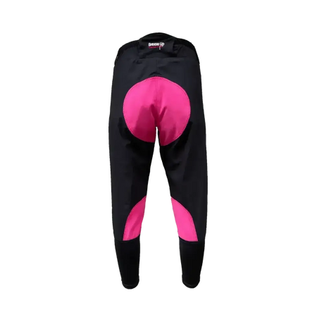 Breeze Up Exercise Breeches Black / Hot Pink 27" S Riding Breeches Barnstaple Equestrian Supplies