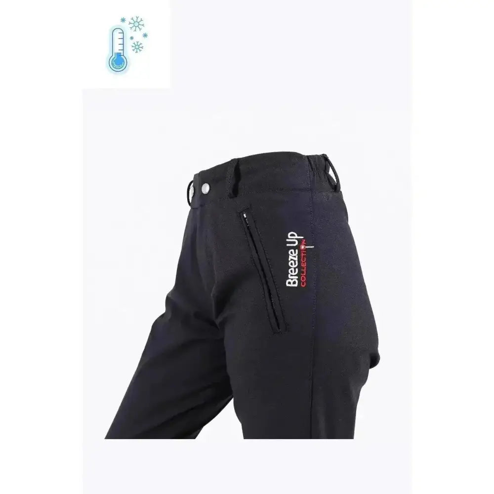 Breeze Up Exercise Breeches Black / Black 23" Xxs Riding Breeches Barnstaple Equestrian Supplies