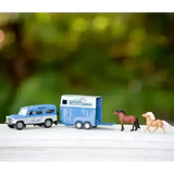 Breyer Farm Land Rover And Tag-A-Long Horse Trailer Model Horses