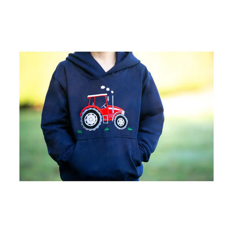 British Country Collection Big Red Tractor Childrens Applique Hoodie Navy Age 3-4 Jumpers & Hoodies Barnstaple Equestrian Supplies