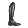 Black leather brogini albareto easy-care field boots with polished finish and gold branding in durable synthetic leather