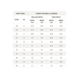Como piccino and carina childs shoe size chart with euro uk cm conversion for brogini kb13 carina piccino boots