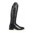Black leather brogini kb13 carina childs long riding boot with star embossing and polished finish