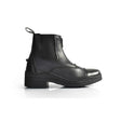 Black leather brogini mirfield piccino equestrian boot with zipper closure and elastic panels for busy equestrian lifestyle
