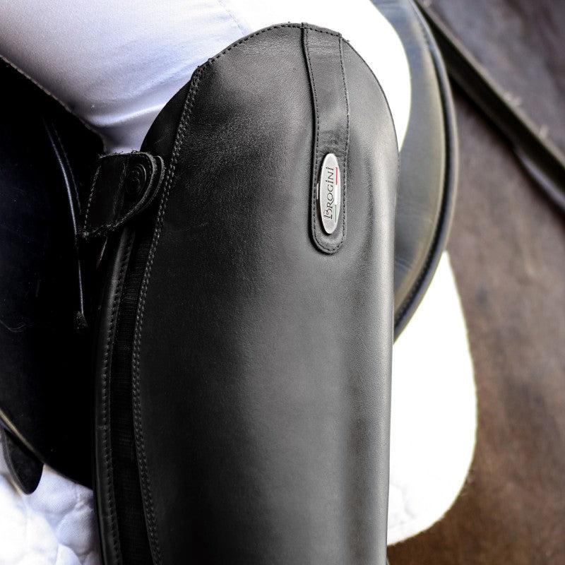 Brogini Turin Pro Competition Boots Plain Front Dress Boot Black Short 36 (3.5UK) X Slim Width Short Height Long Riding Boots
