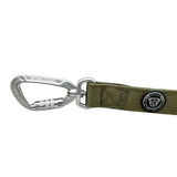 BTactical™ Extra-Strong Nylon Carabiner Clip Dog Lead | Khaki Green 120cm Dog Lead